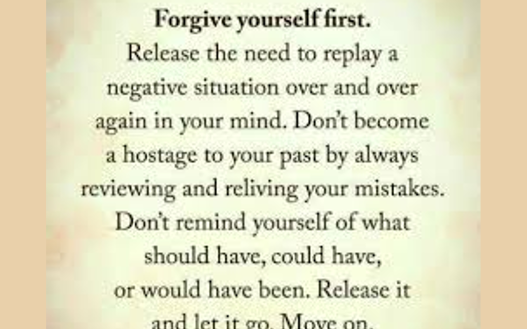 Letting go…